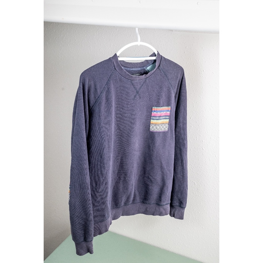 Crewneck Sweatshirt with pocket and elbow detail